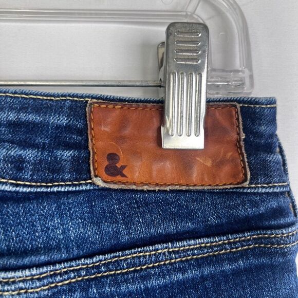 H&M Denim Blue Slim Leg Mid Wash Denim Non Destructed Jeans Size 31 - Picture 6 of 10